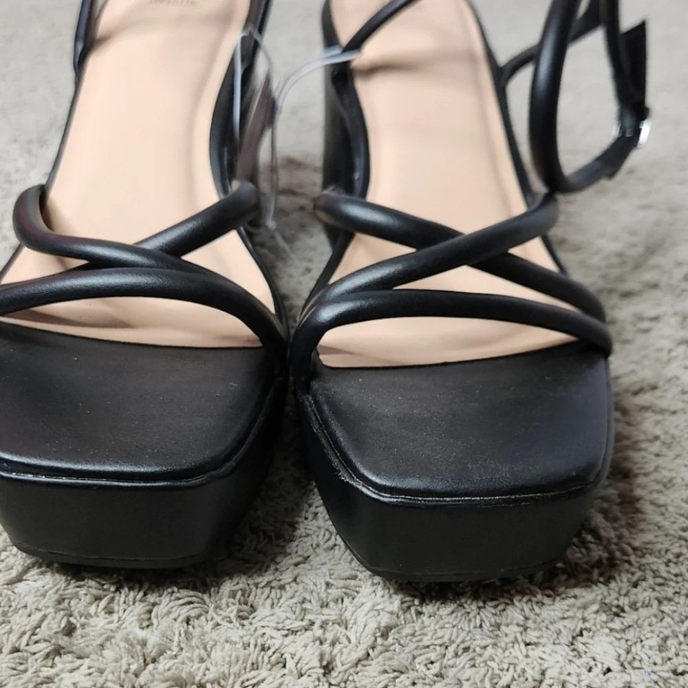 Astro Strappy Platform Heels with Memory Foam Insole 14